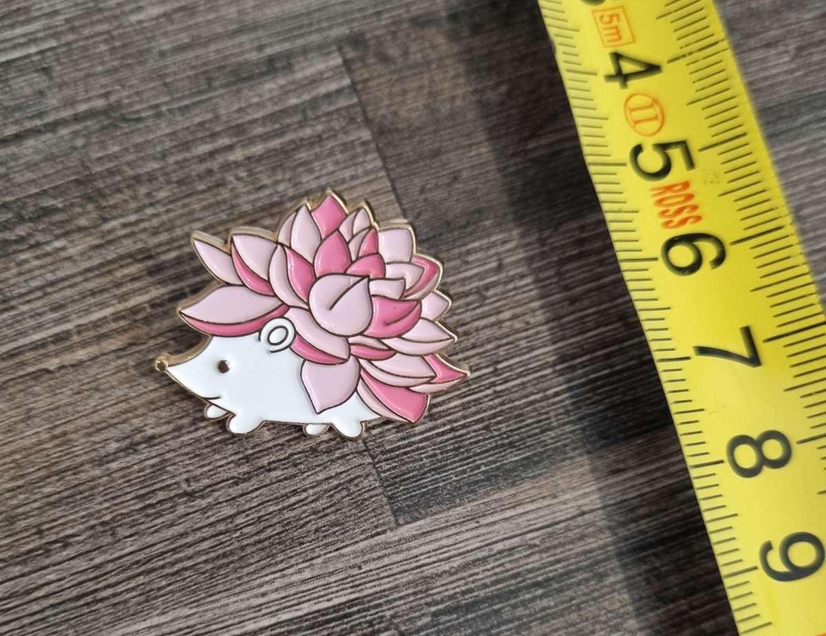 Pink Hedgehog Enamel Pin