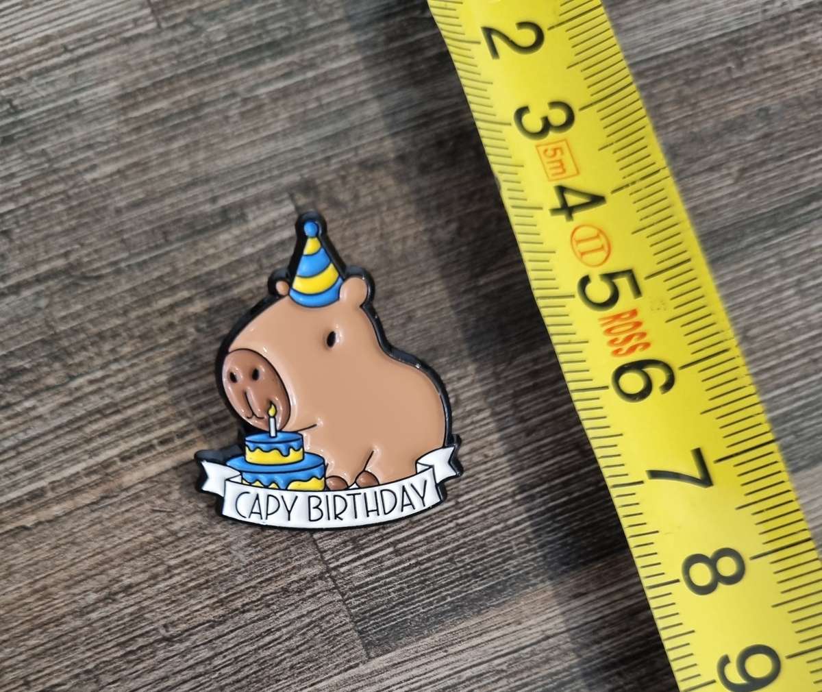 Capy Birthday Enamel Pin
