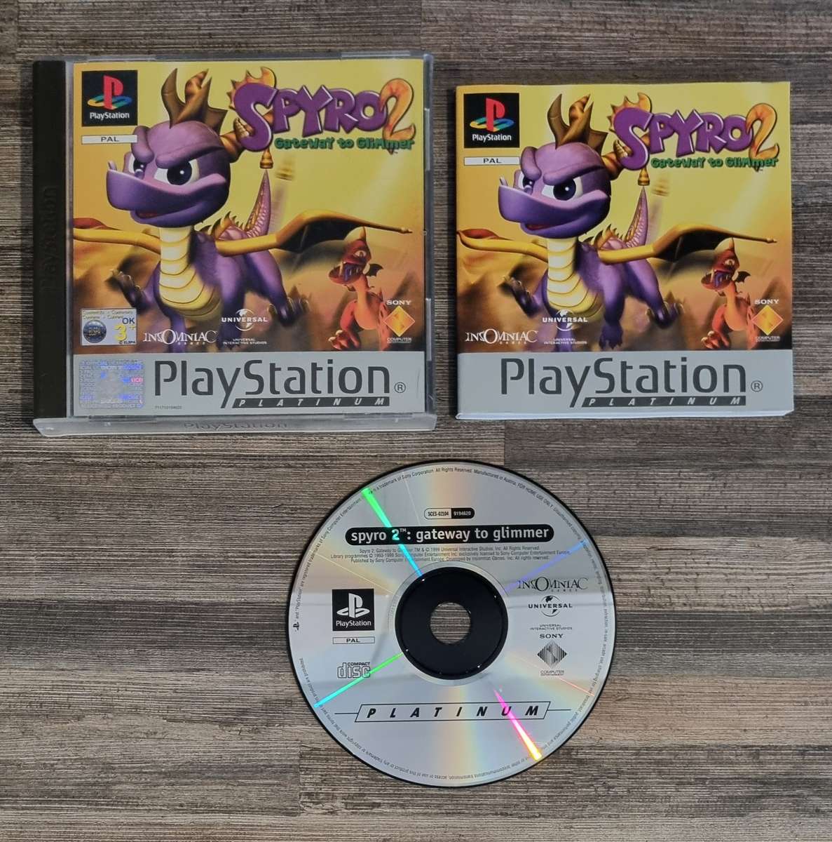 Spyro 2 Gateway to Glimmer for PS1 - Complete