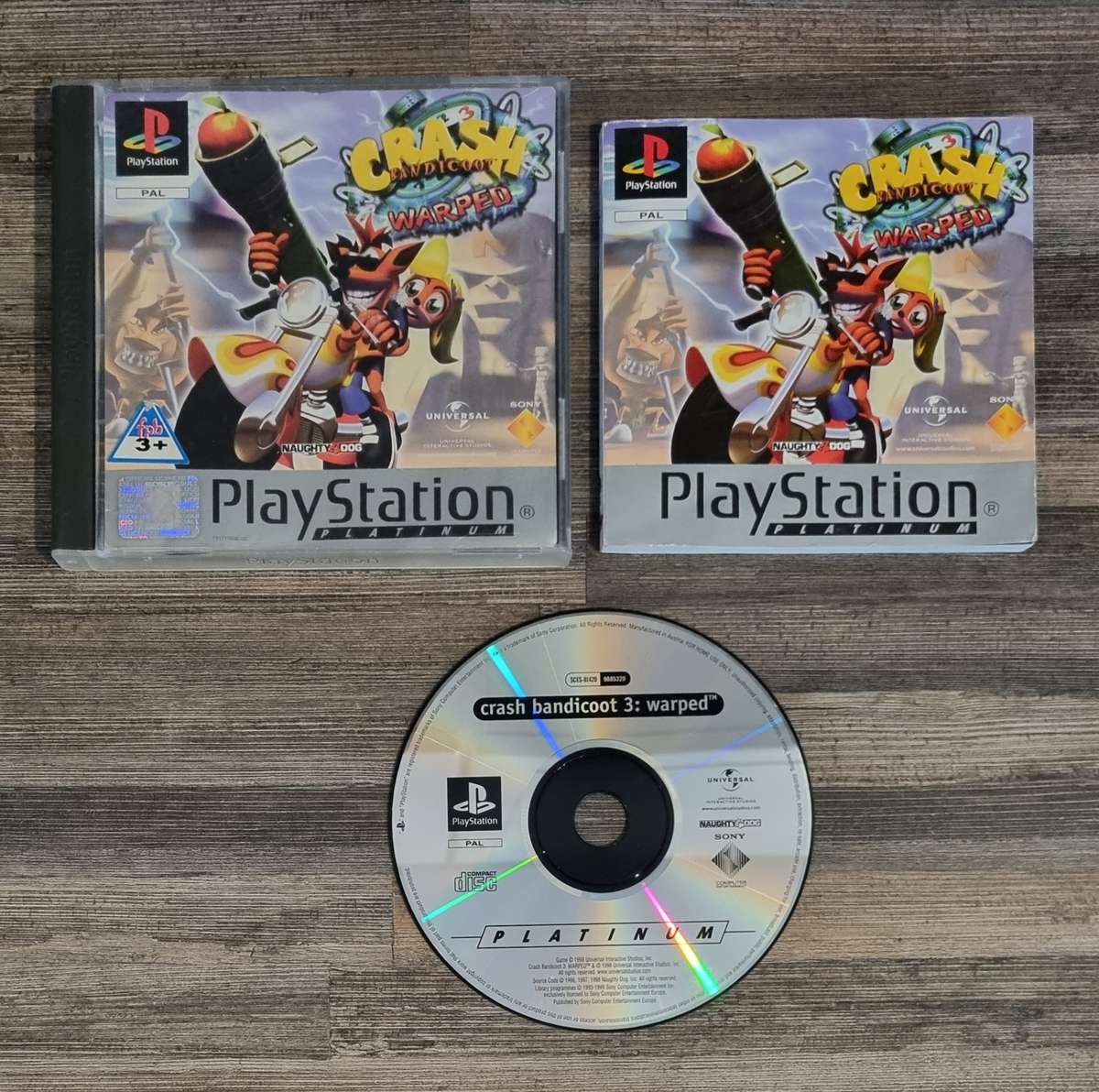 Crash Bandicoot 3 Warped for PS1 - Complete