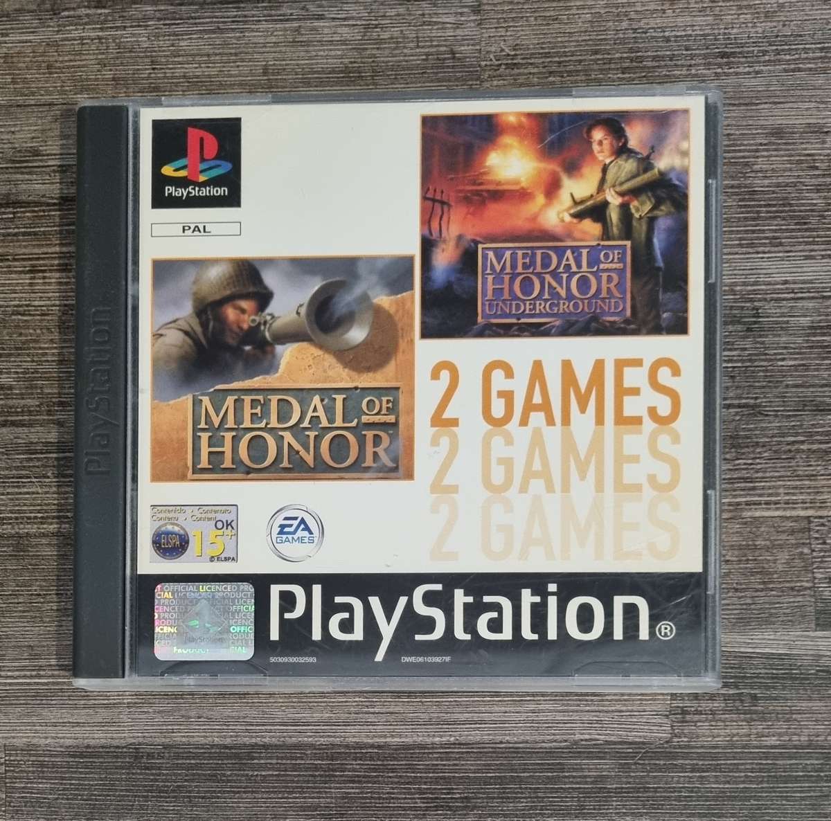 Medal of Honor Double Pack for PS1 - Scratched