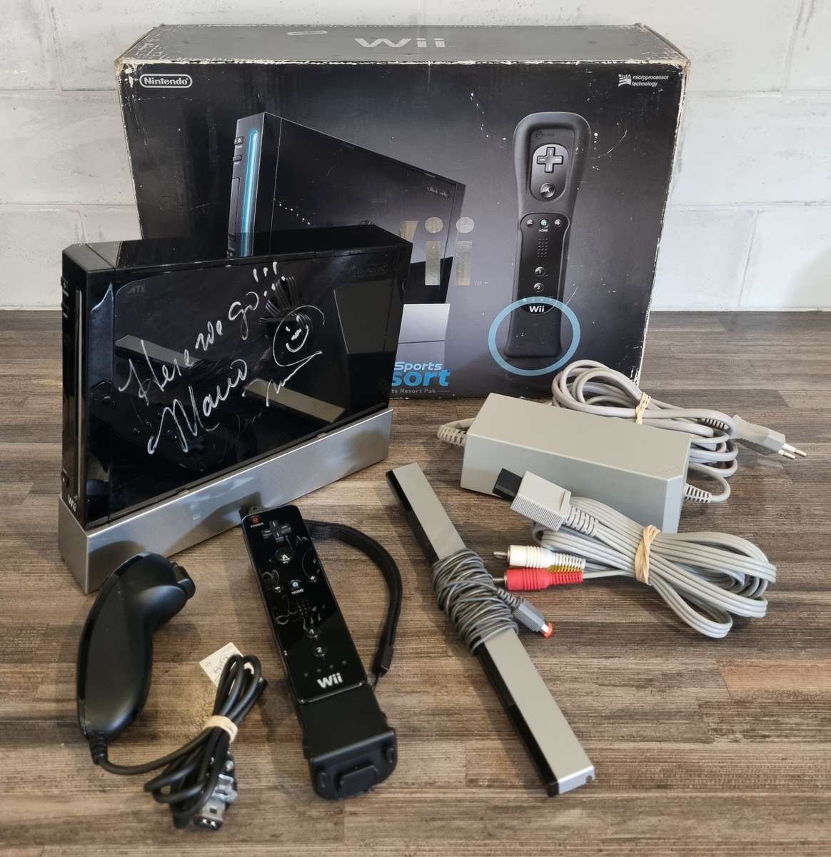 Black Nintendo Wii Console + Motion Plus Bundle