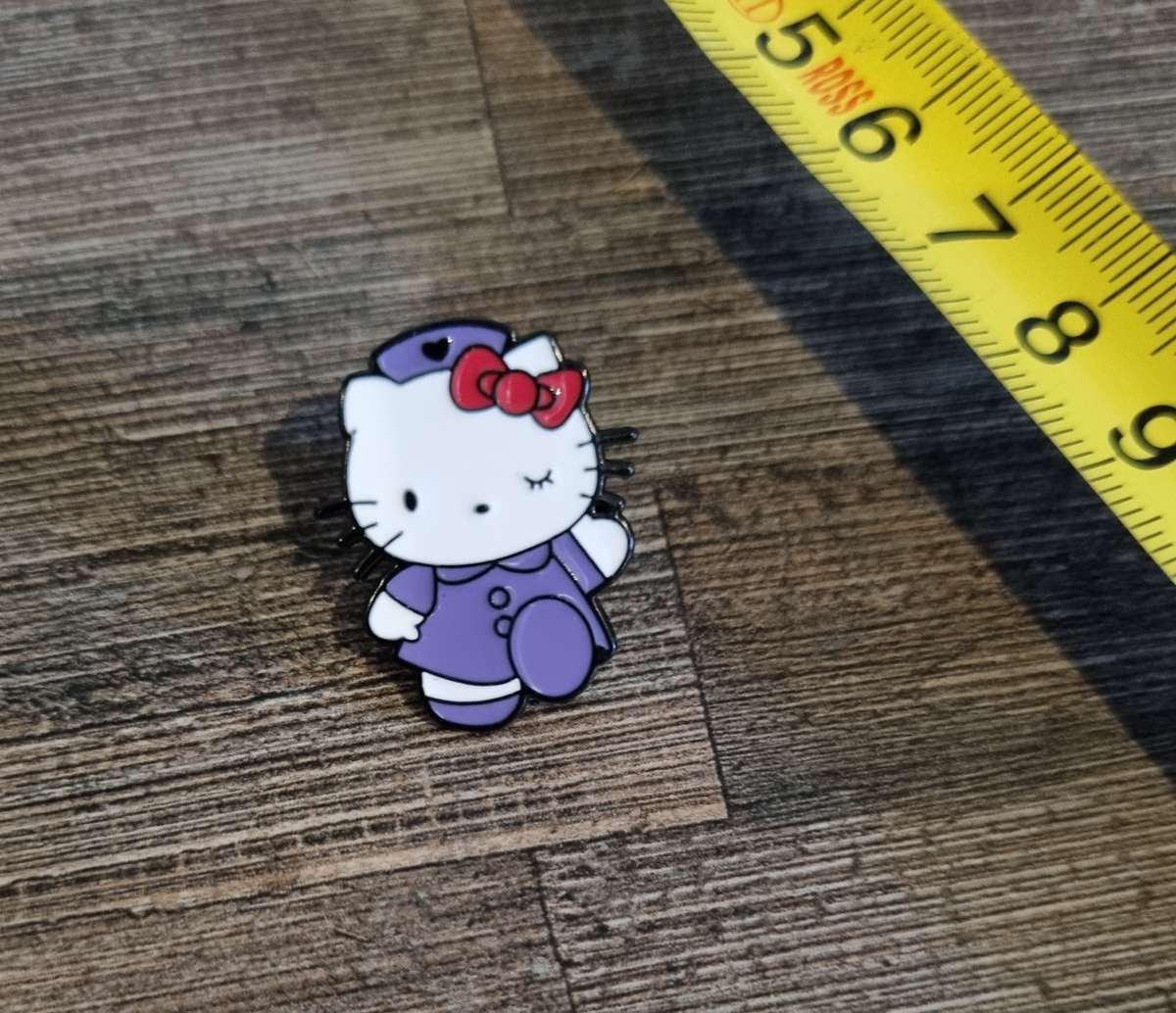 Purple Hello Kitty Enamel Pin