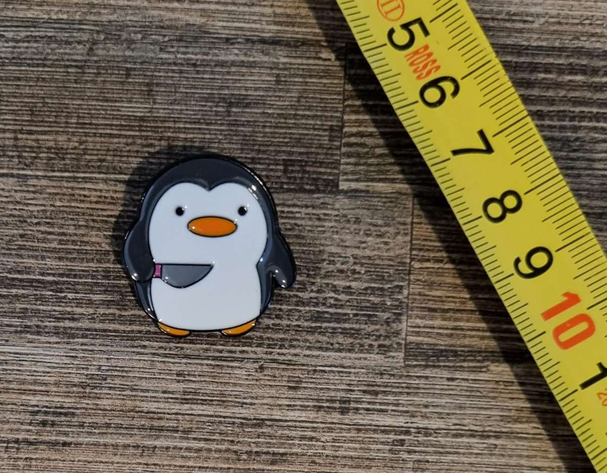 Angry Penguin Enamel Pin