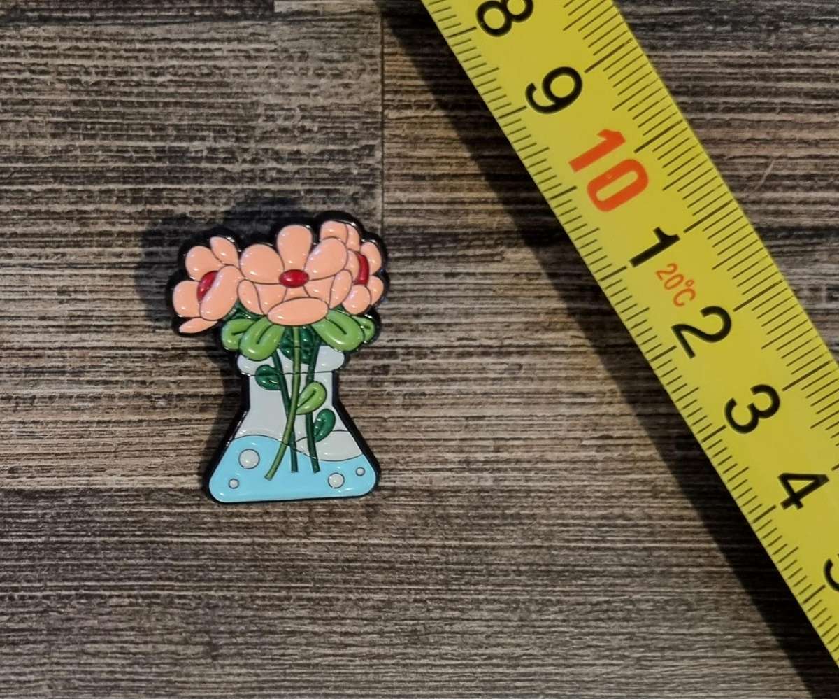 Laboratory Flowers Enamel Pin