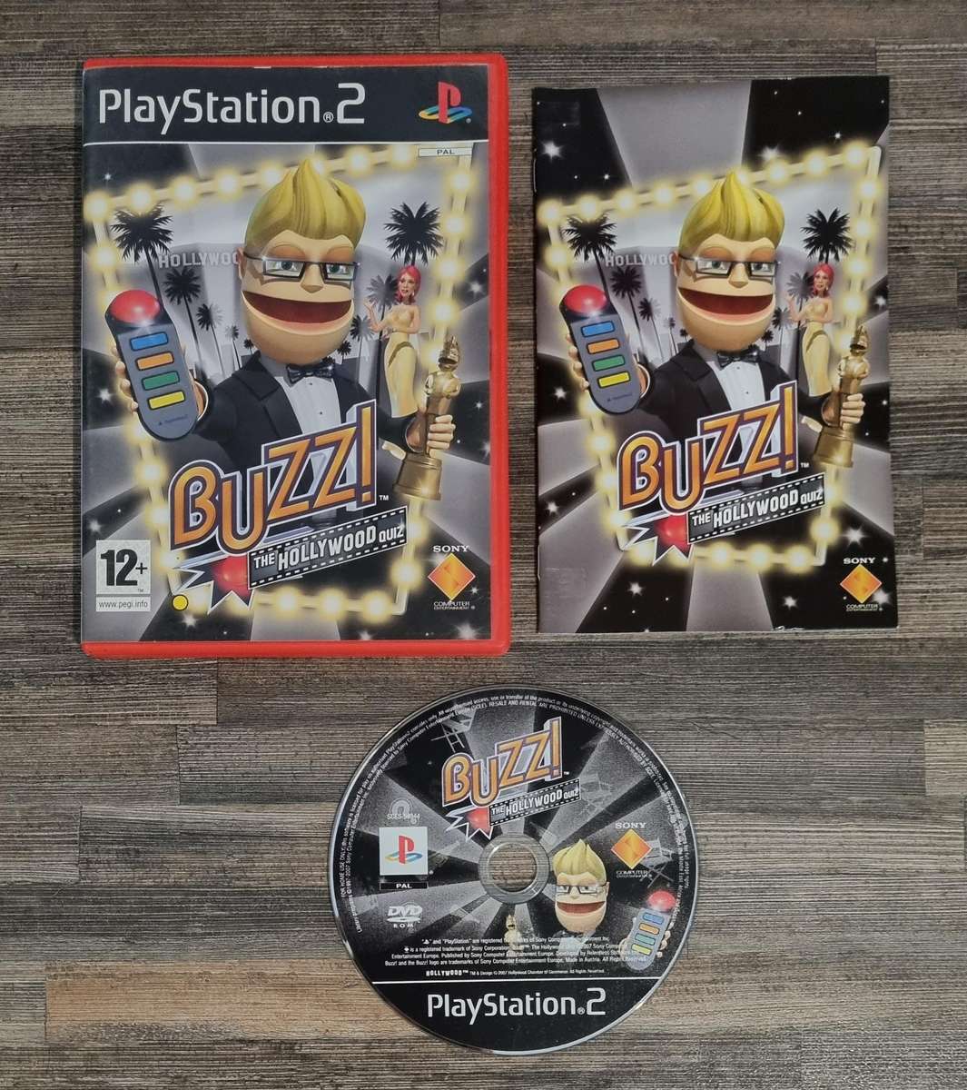 Buzz Controllers + Game for PS2