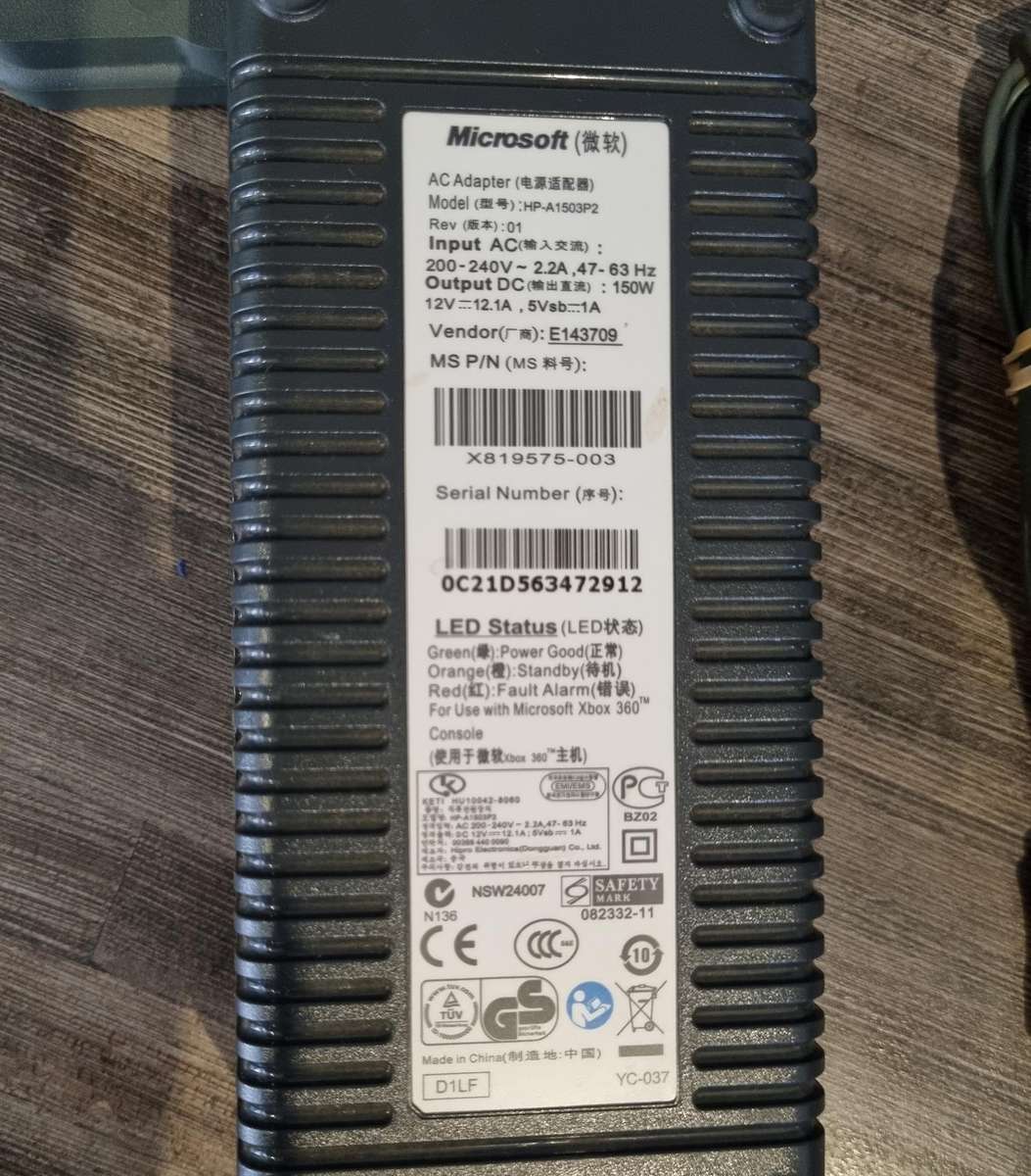 Power & AV Cables for Xbox 360 Phat