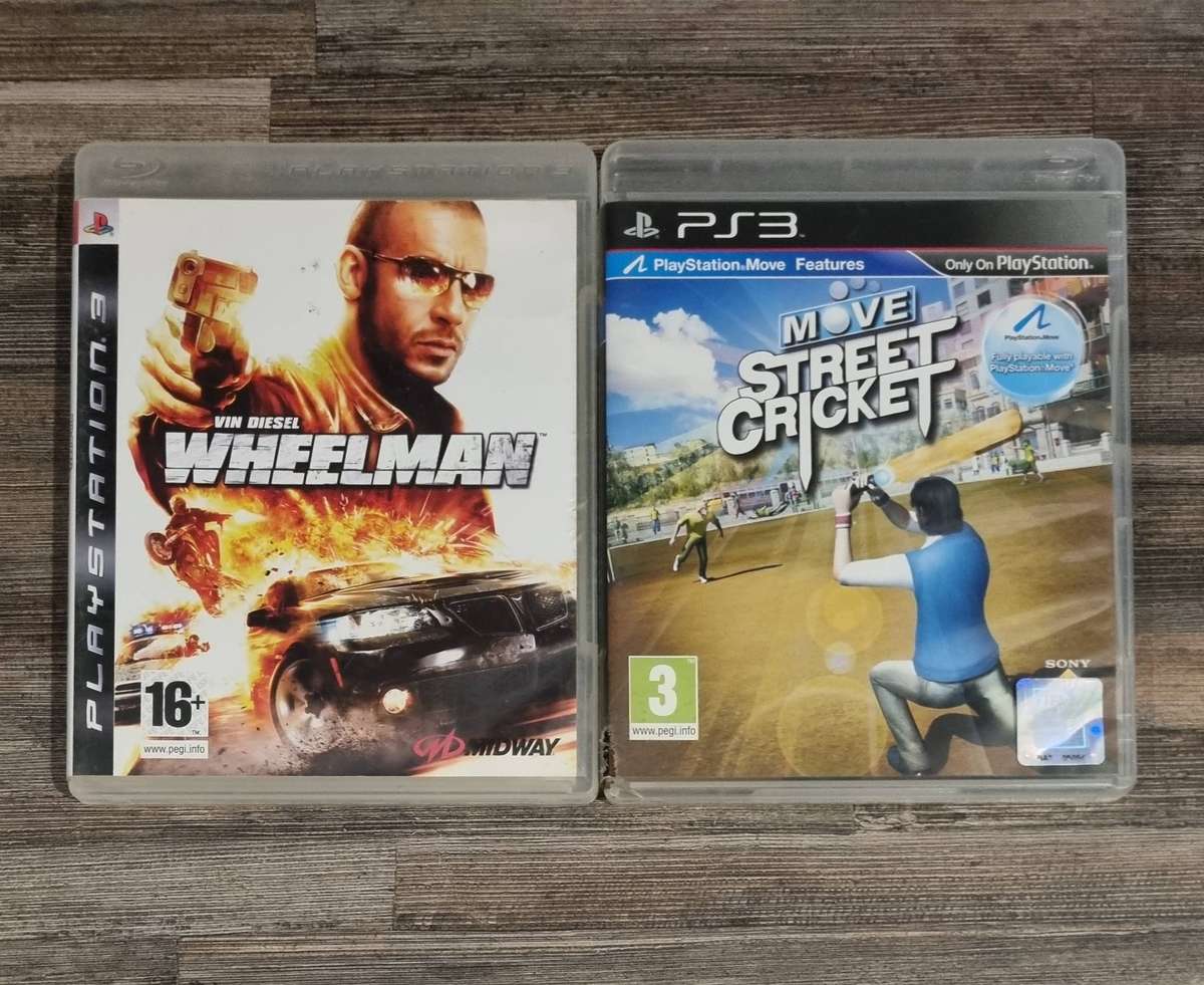 Wheelman + Move Street Cricket for PS3 - Scratched