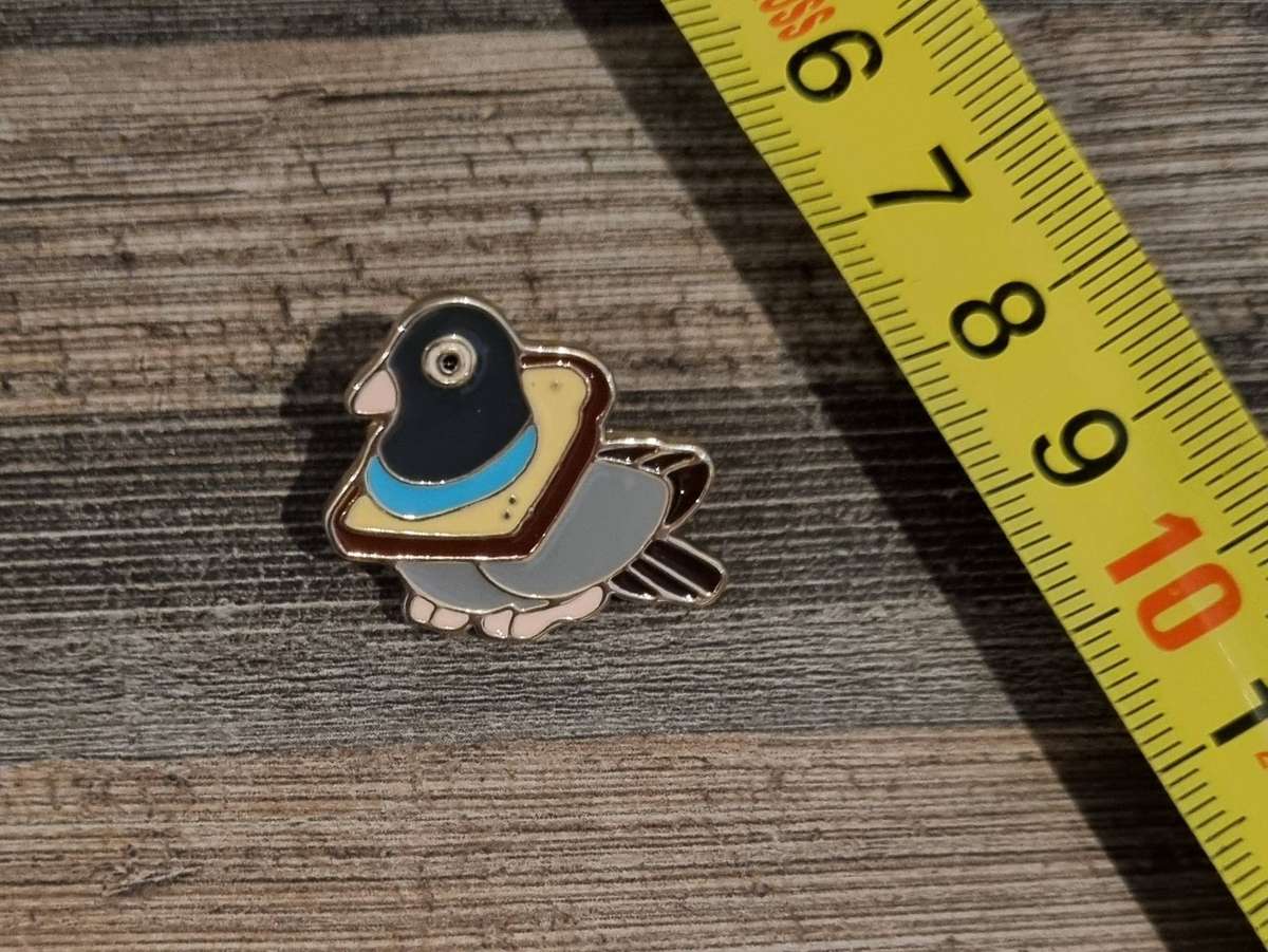Bread Pigeon Enamel Pin