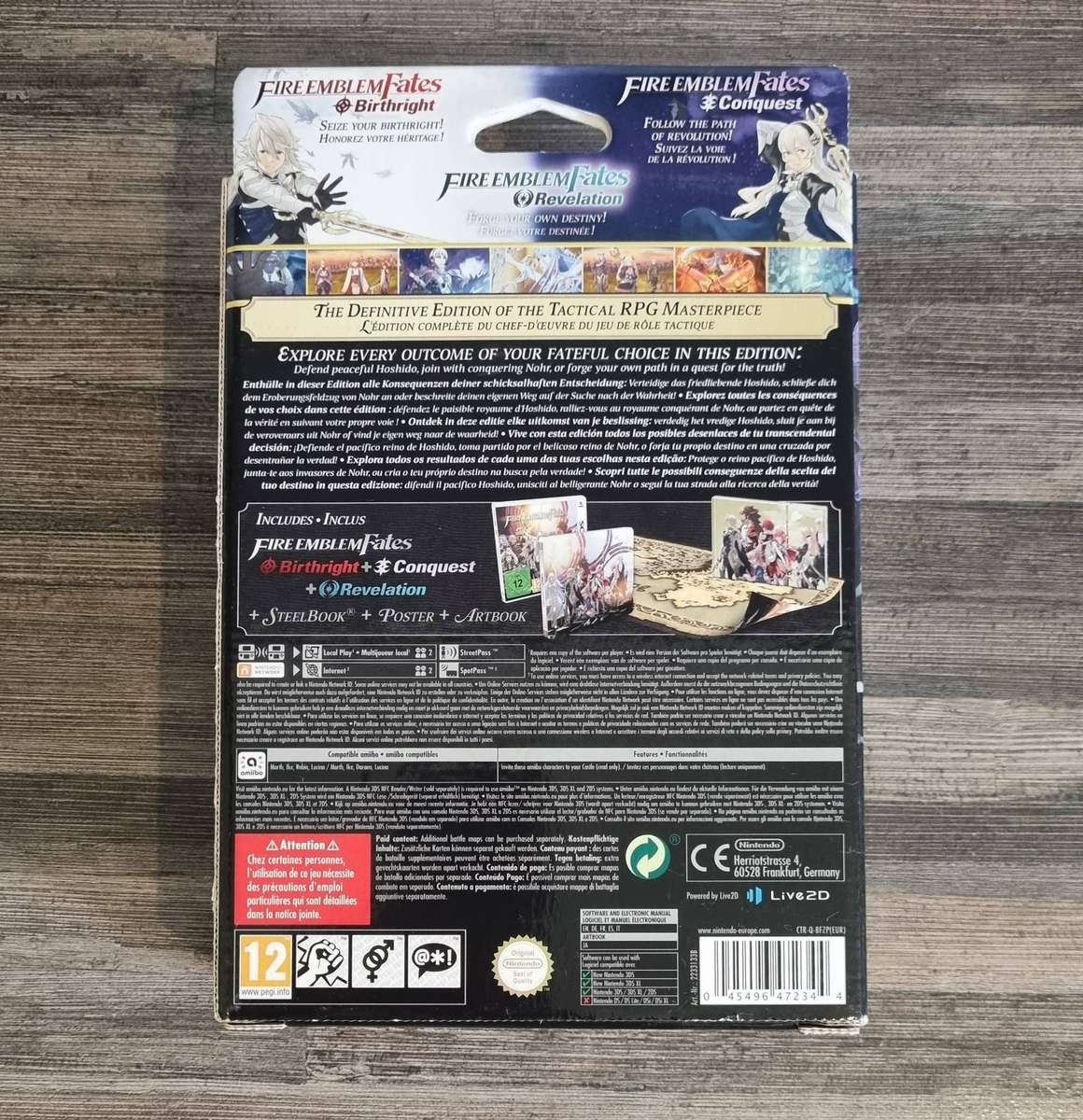 Box for Fire Emblem Fates Limited Edition for Nintendo 3DS