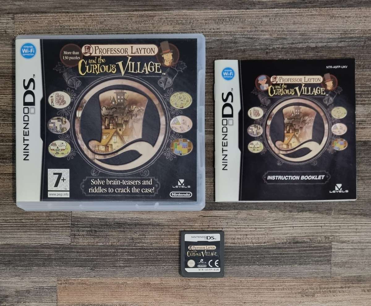 Professor Layton and the Curious Village for Nintendo DS - Complete