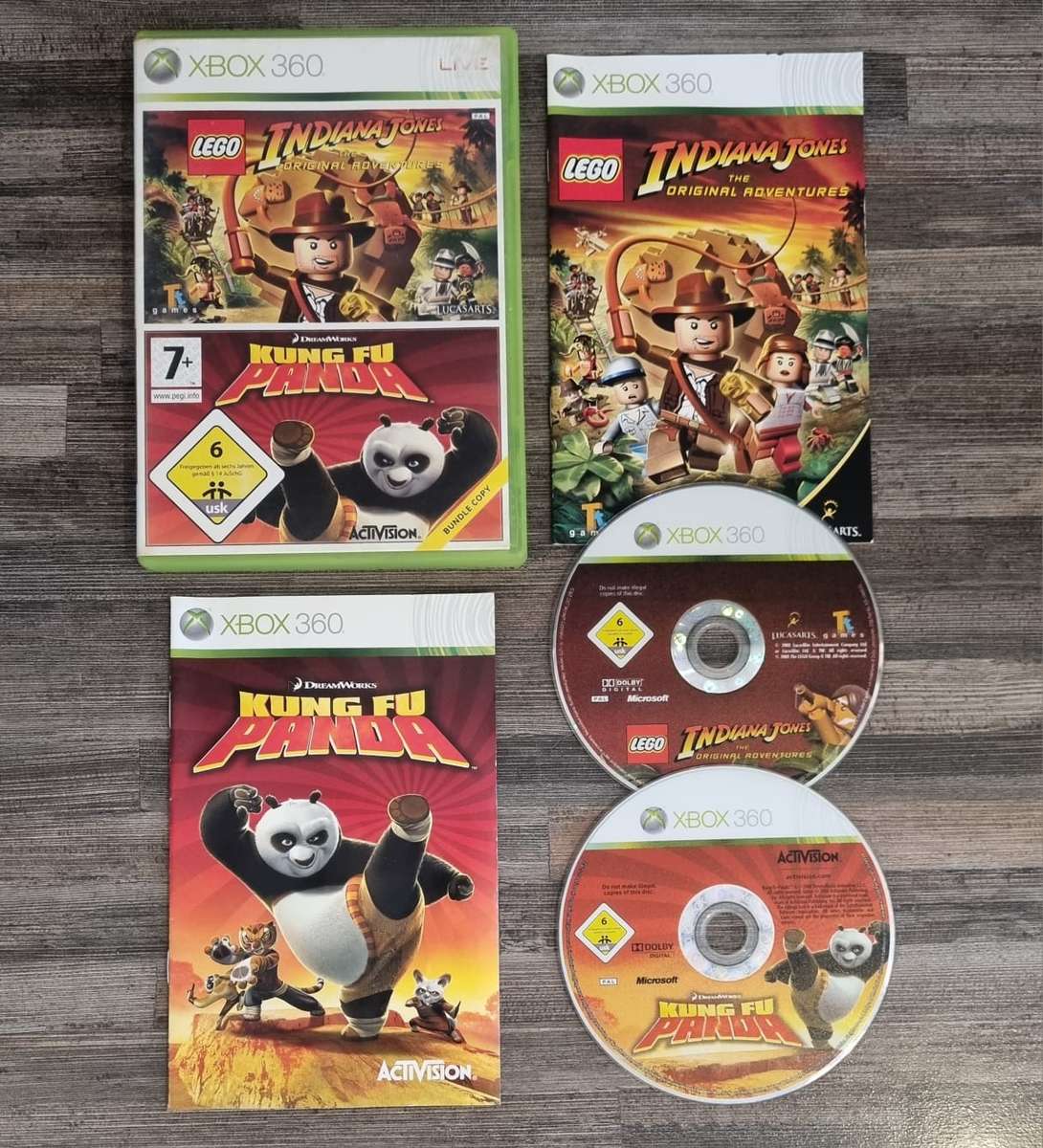 Lego Indiana Jones and Kung Fu Panda for Xbox 360 - Complete