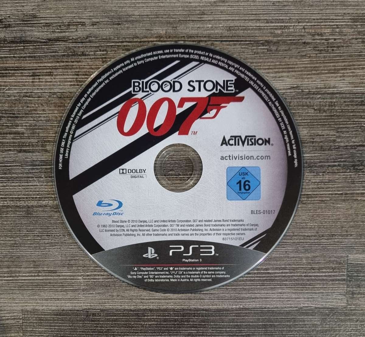 Blood Stone 007 for PS3 - Disc Only