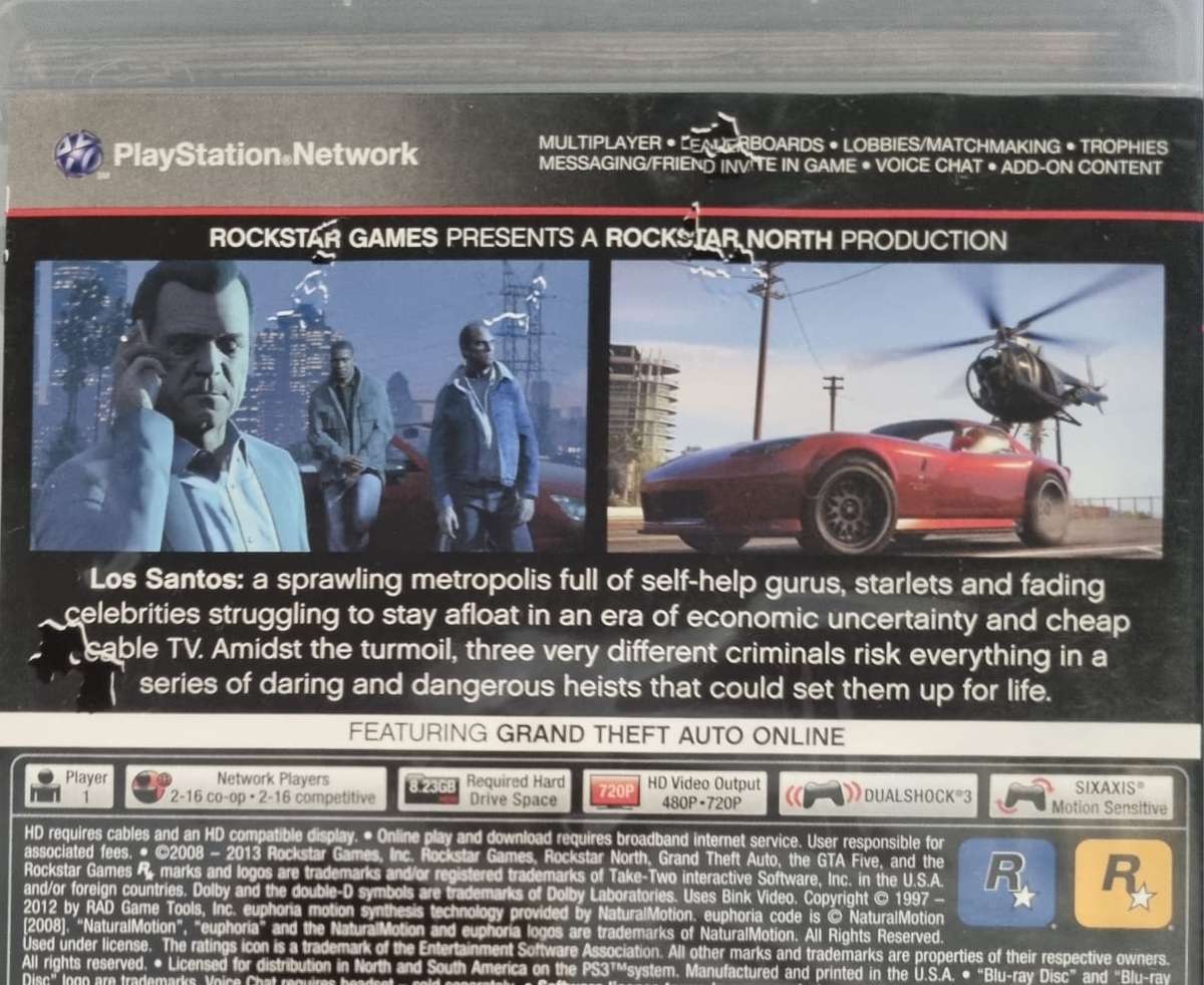 Grand Theft Auto 5 for PS3 - Complete