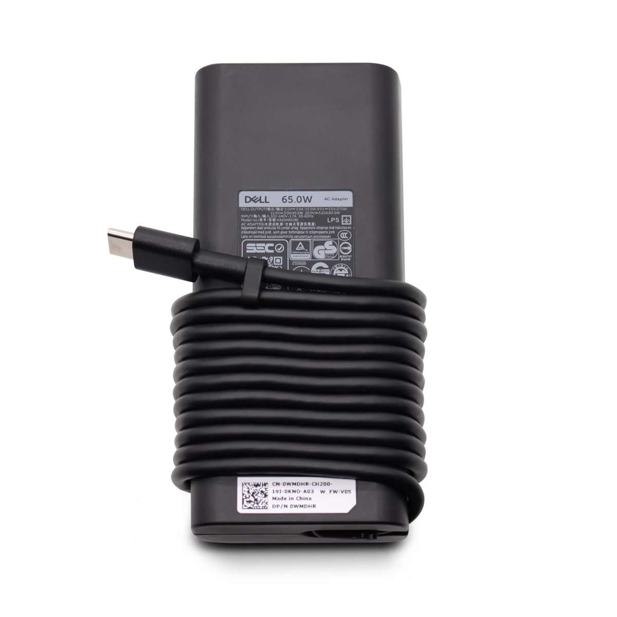 Original Dell 65W Type-C AC Adapter + Clover Plug