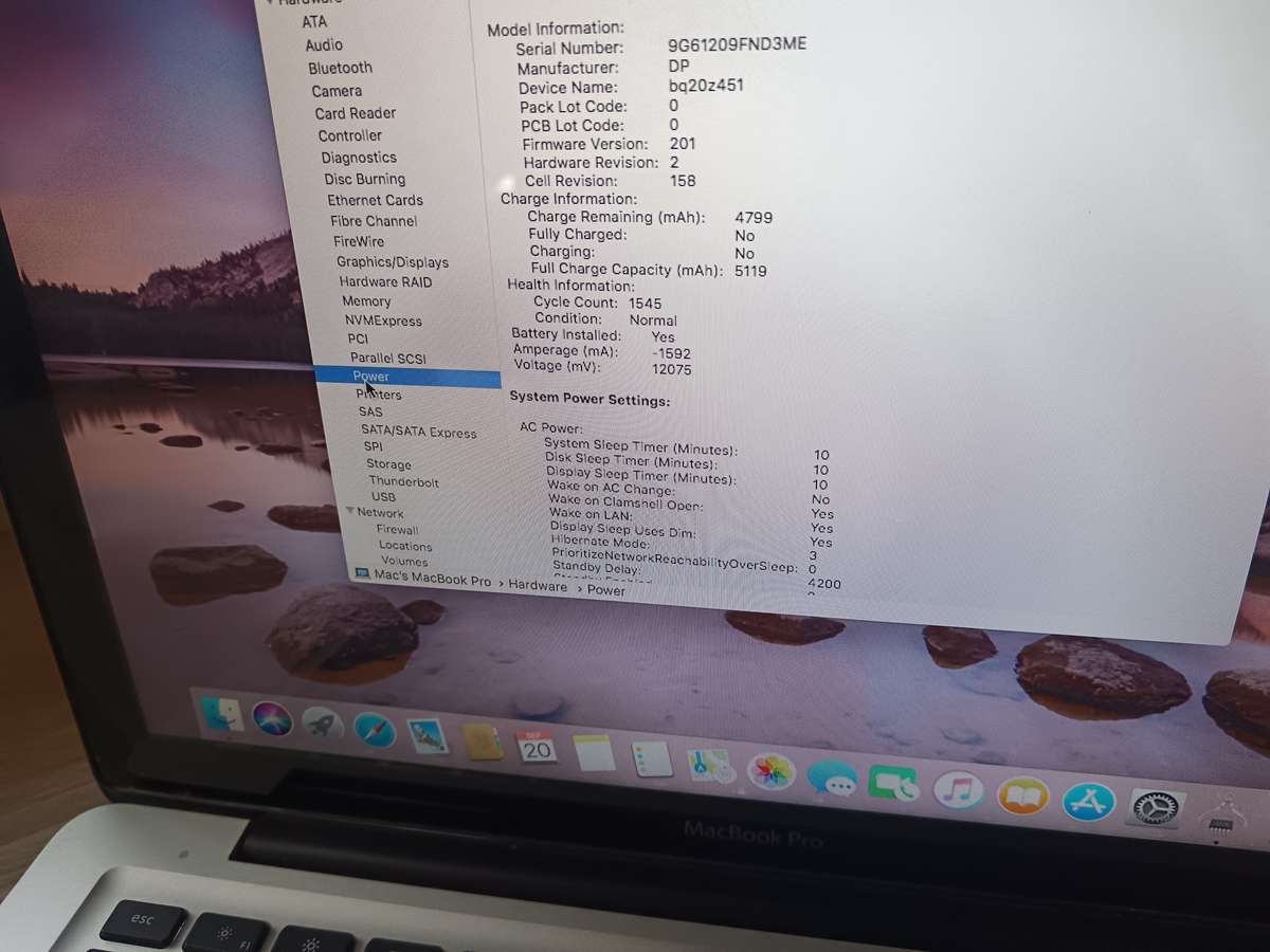 2011 MacBook Pro Intel Core I5