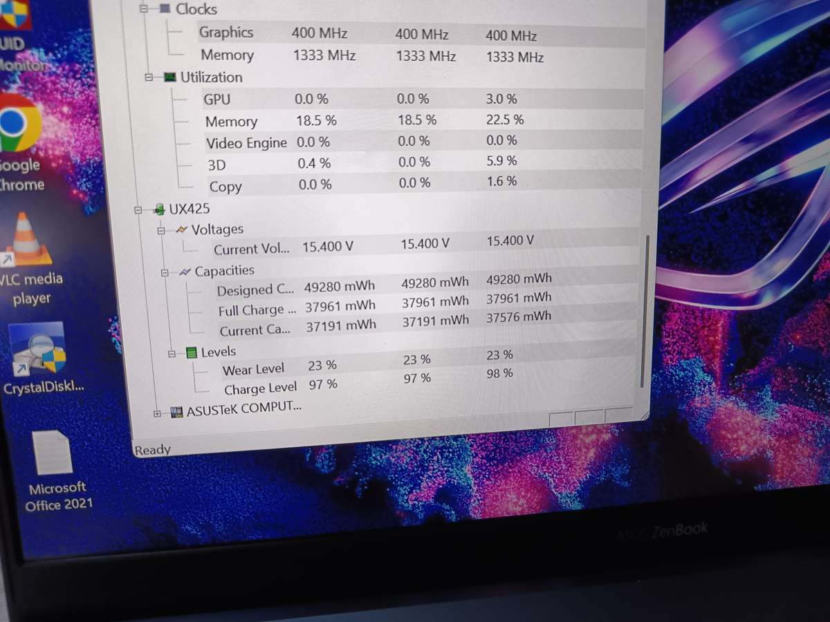 ASUS UM425UA Zenbook 14 AMD Ryzen 7 5700U + Free Laptop Bag