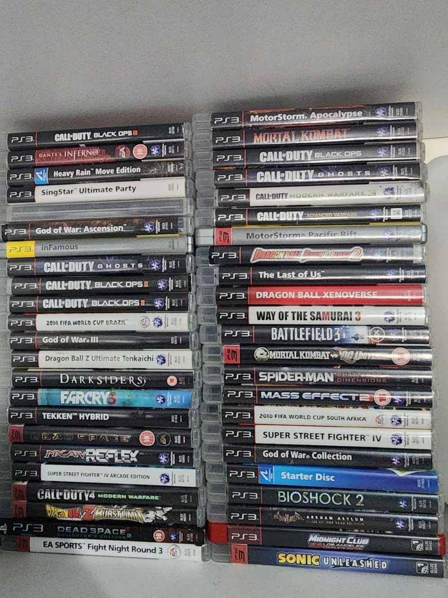 PLAYSTATION 3 PS3 BUNDLE WITH 48 GAMES
