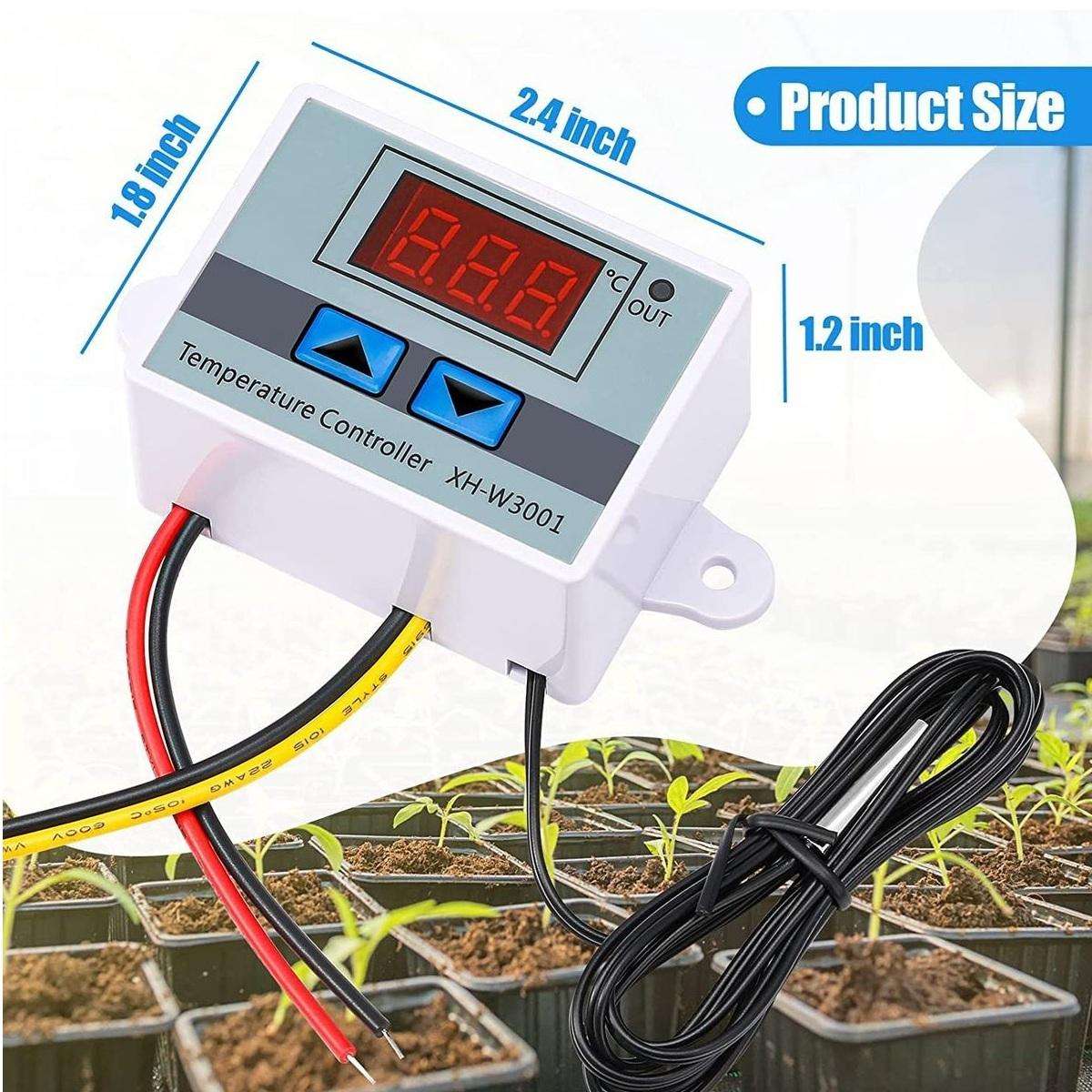 Digital Temperature Controller with LCD Display XH-W3001