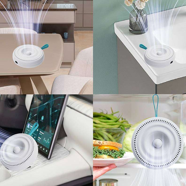 Mini White Circular Air Purifier -5mg