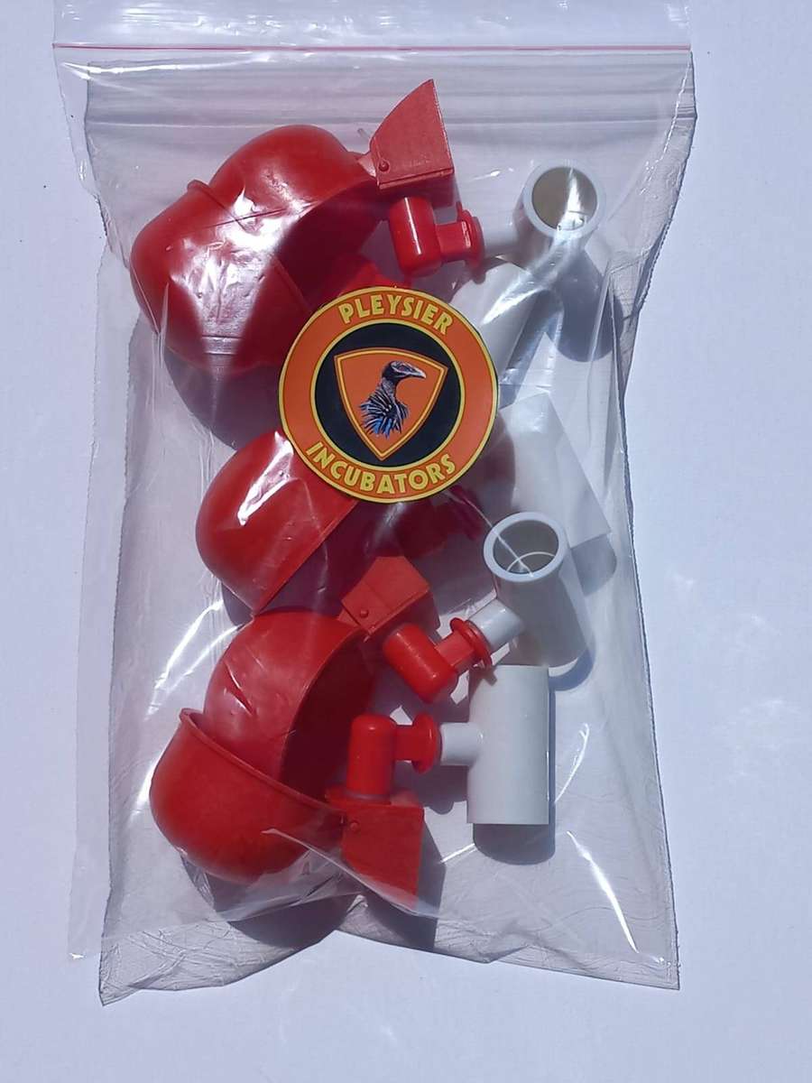Pleysier Chicken Waterer Cups for PVC Pipe with Tee Fittings -Pack of 5
