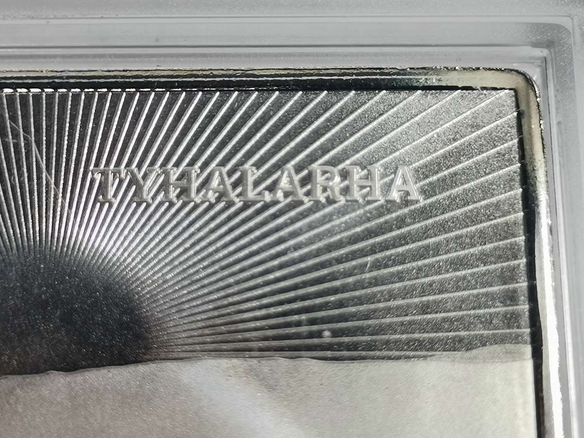 BEAUTIFUL NELSON MANDELA 1OZ PROOF SILVER BAR. "TYHALARHA".