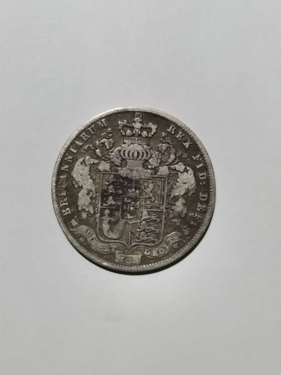 1825 BRITAIN SILVER 925 HALF CROWN