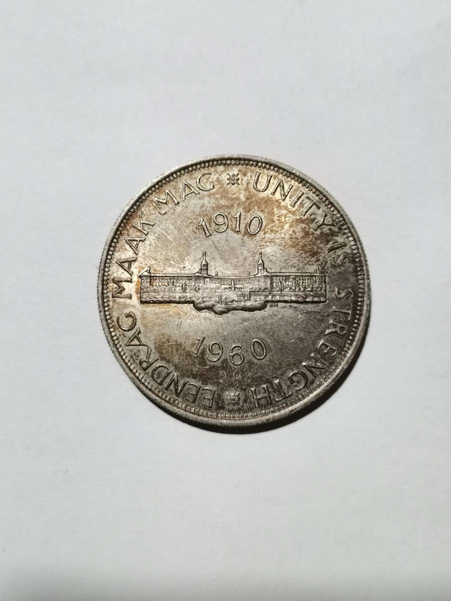 SA UNION SILVER 1960 5 SHILLING. UNC.