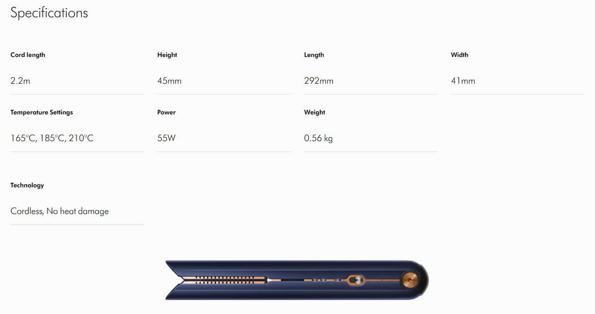 Dyson Corrale Hair Straightener  HS07