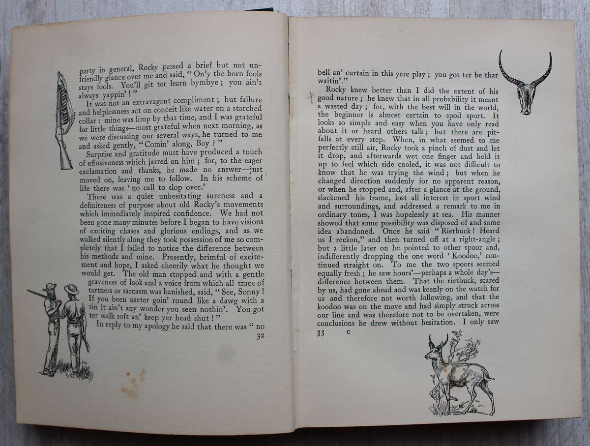 JOCK OF THE BUSHVELD by Percy Fitzpatrick 4th impression (1907) WITH ALL THE INCORRECT DUNG BEETLES