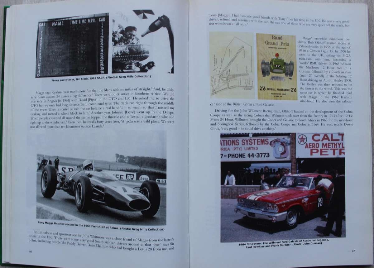SIGNED: Mills, (Greg) SPRINGBOK SERIES - An era of Sports and Saloon Car Racing in Southern Africa