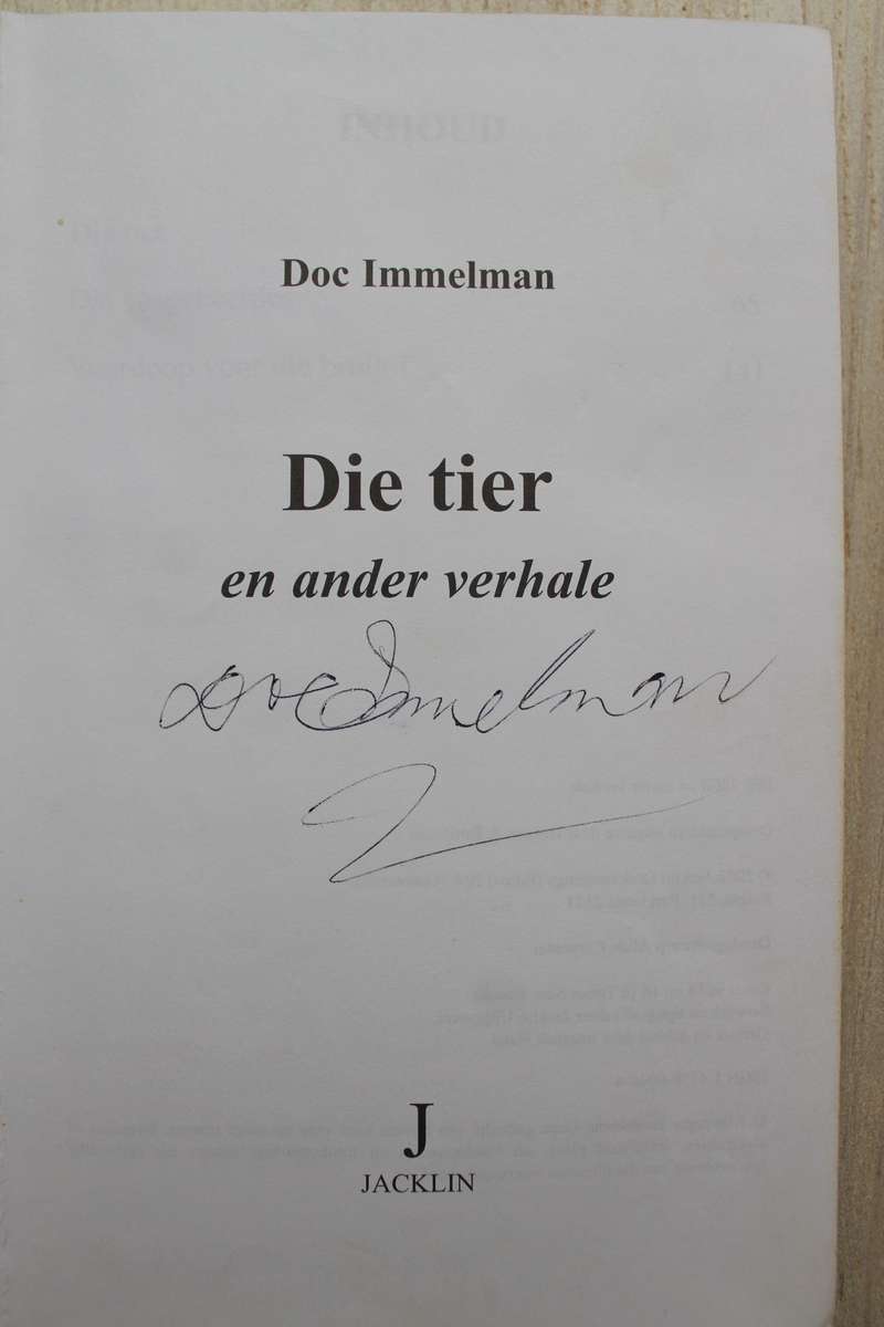 GETEKEN: Die Tier en ander verhale - Doc Immelman