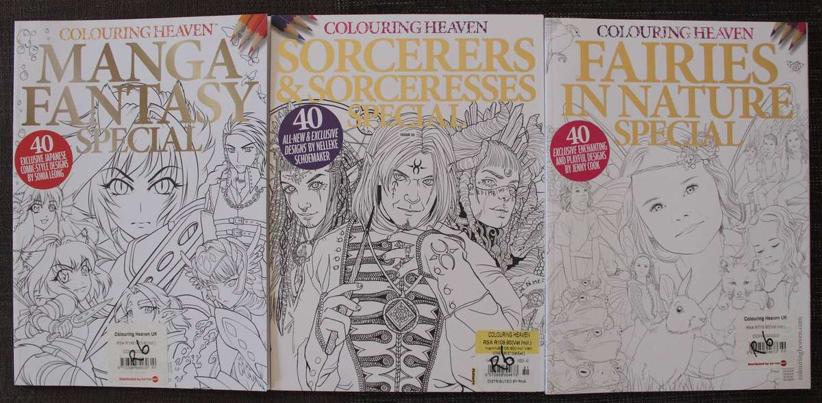 Colouring Heaven x 3 books new and unused