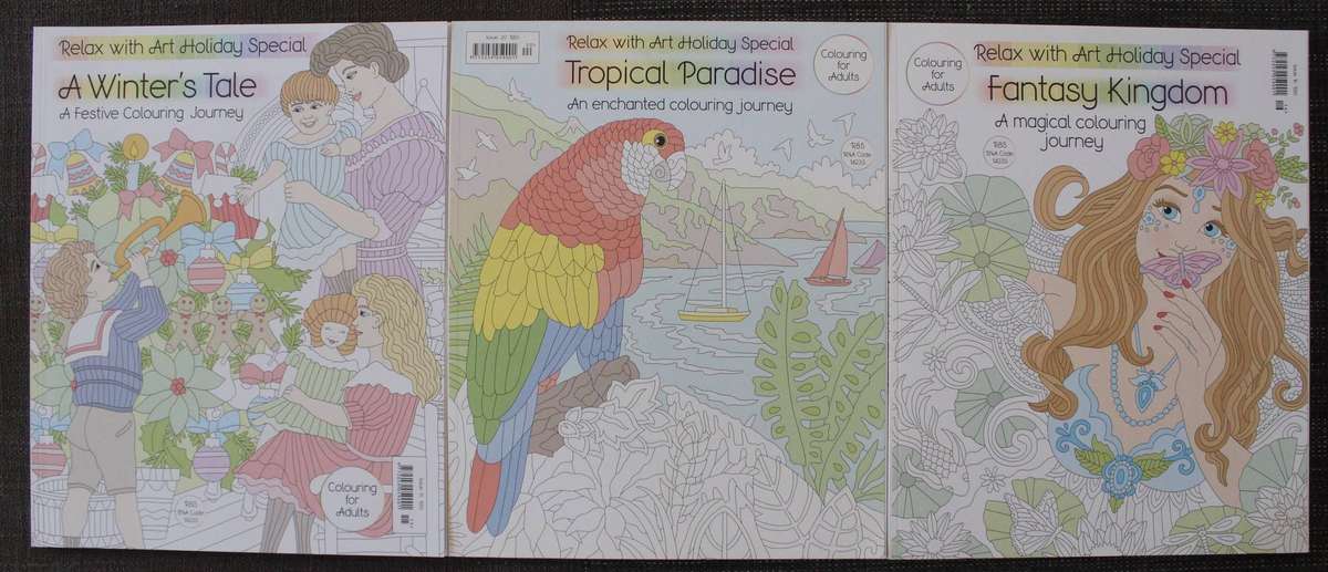 Adult Colouring  x 3 books new and unused