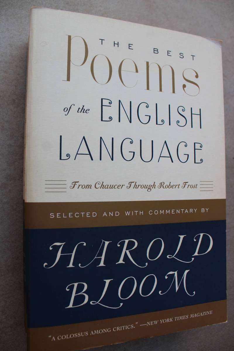The Best Poems of the English Language      by Prof. Harold Bloom