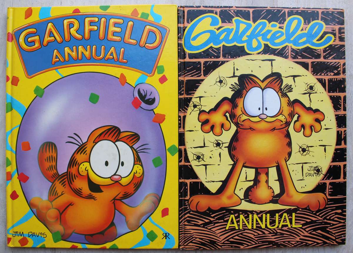 Two large Garfield Annuals