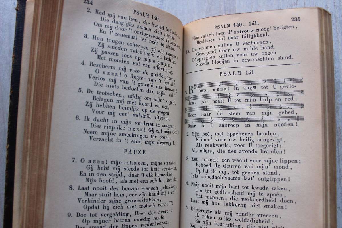 1884  Staten Generaal Boek van Psalmen nevens de Gezangen bij de Hervormde kerk van Nederland