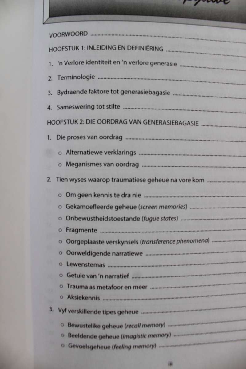 Generasie bagasie: die onverwerkte pyn wat van geslag na geslag oorgedra word