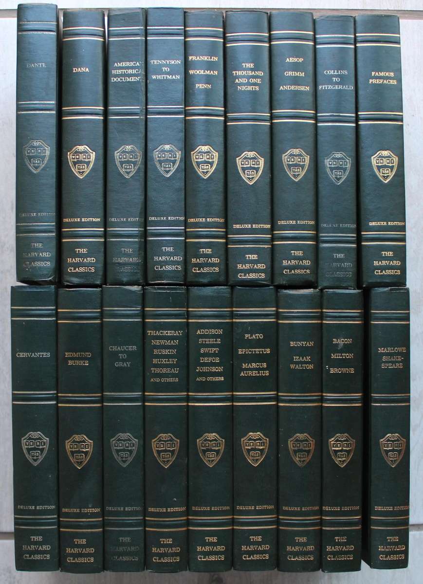 Harvard Classic Edition collection of 18 books