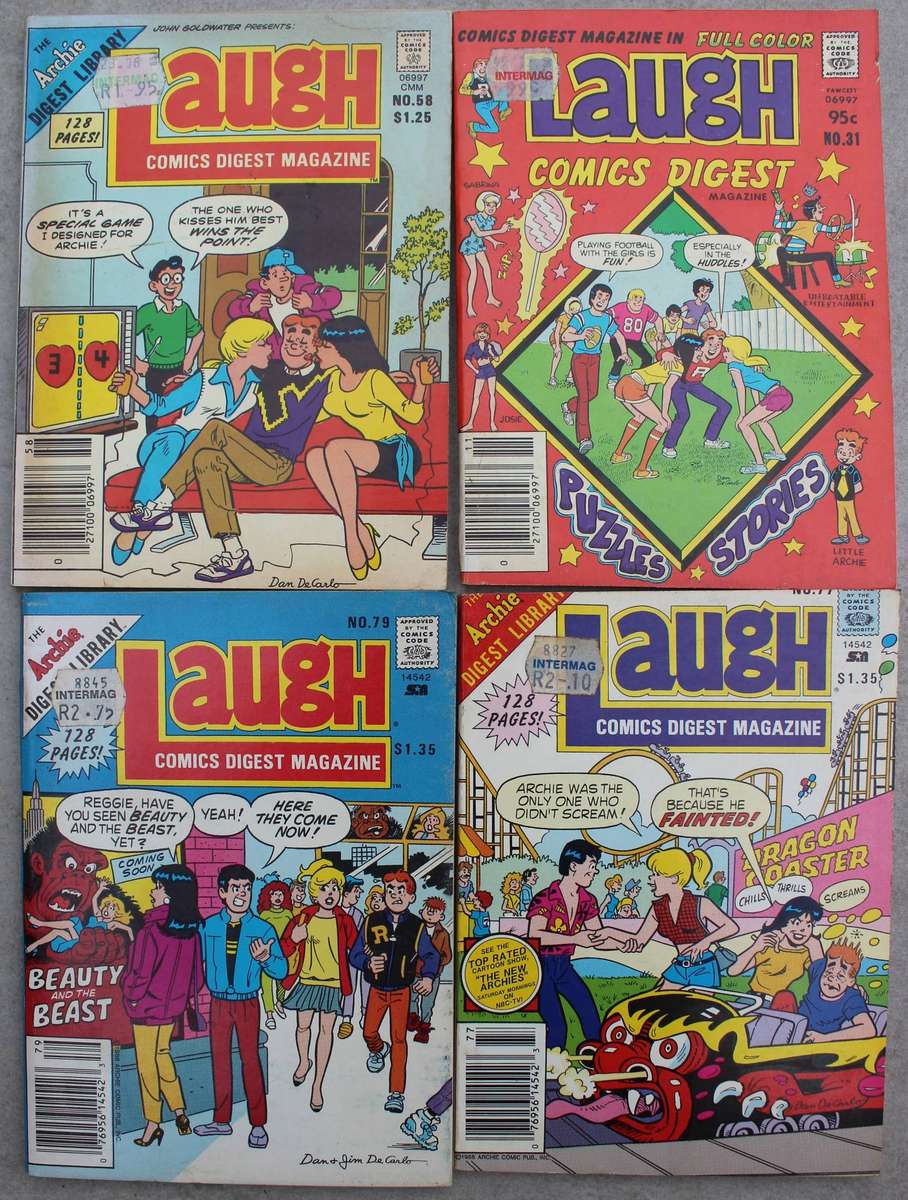 Archie Digest Magazine Comics x 4 /  Laugh Digests