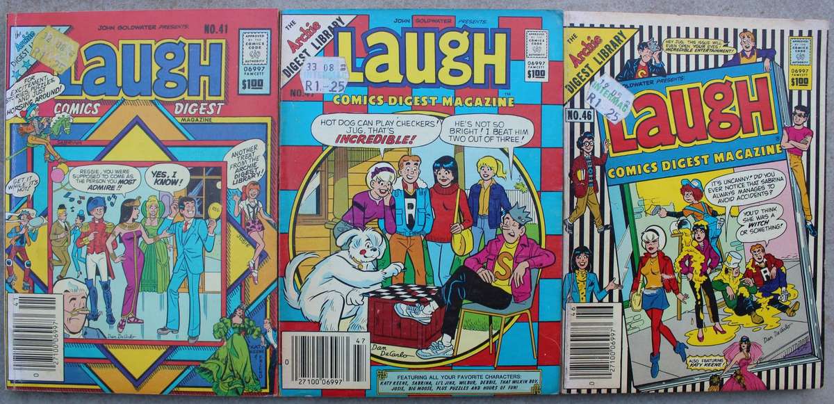 Archie Digest Magazine Comics x 3 /  Laugh Digests