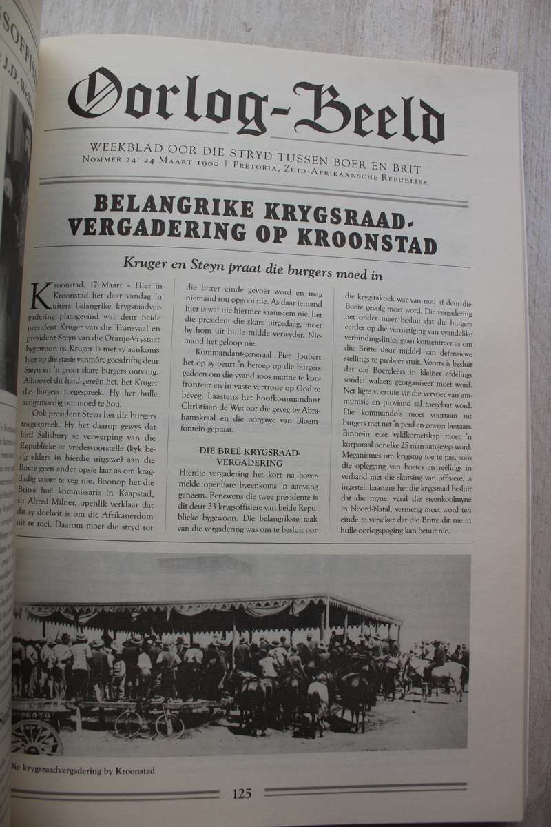 Oorlog-Beeld - Nuusblad Oor Die Stryd Tussen Boer en Brit /   Jackie Grobler