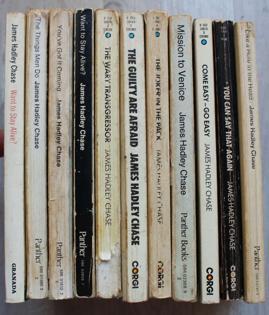 11 x James Hadley Chase paperbacks