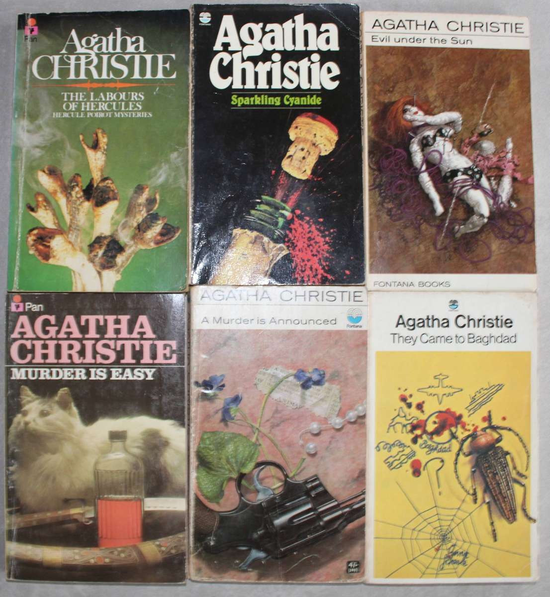 6 x Agatha Christie paperbacks