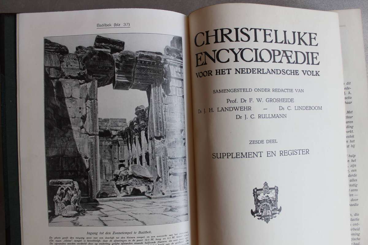 1925 Christelijke Encyclopaedie voor het Nederlandsche Volk - ses dele