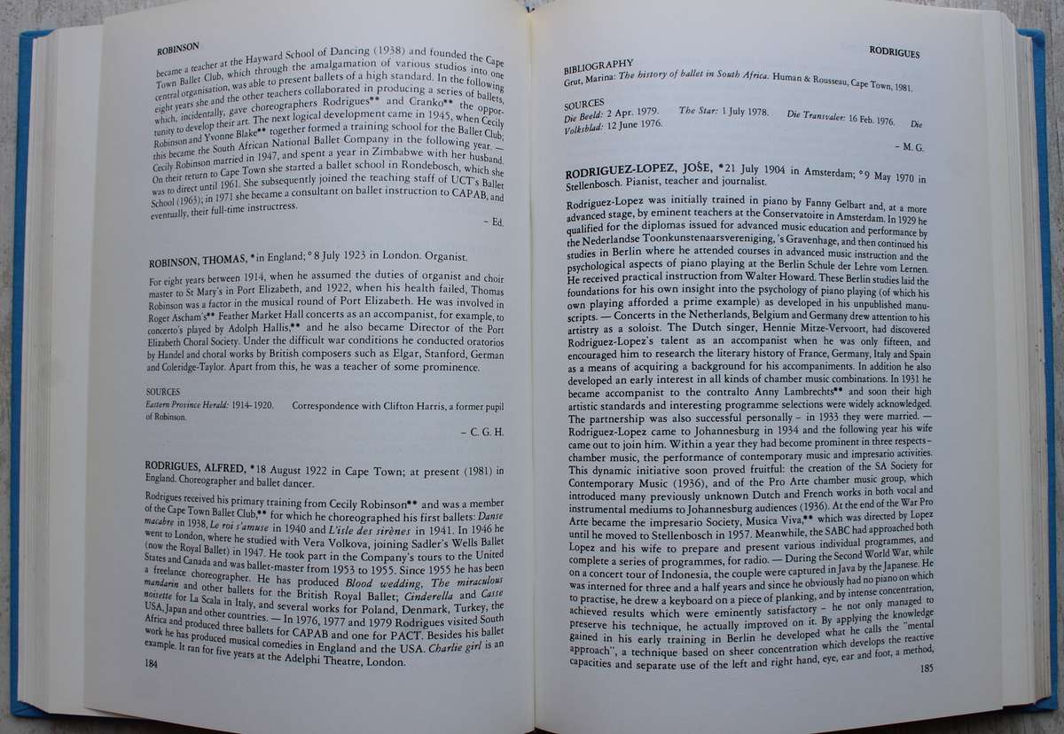 South African Music Encyclopedia - Malan  / 4 Volumes complete