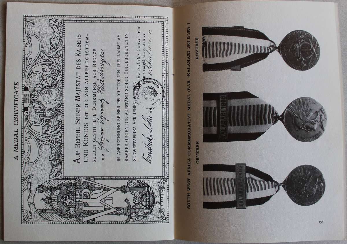 The German South West Africa Commemorative Medal issued to non-German Military Personnel / McGregor