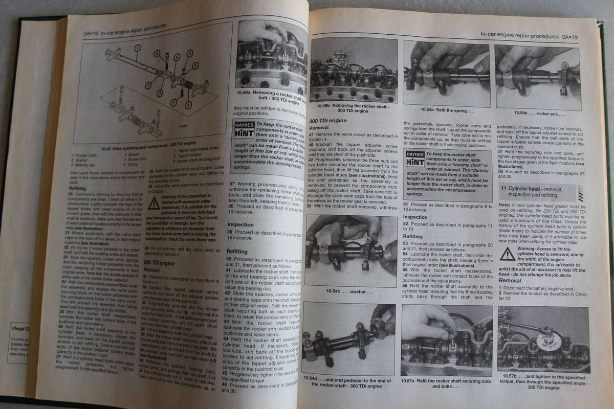 Haynes Owners Workshop Manual - Land Rover Freelander 1983 - 1995  diesel Landrover