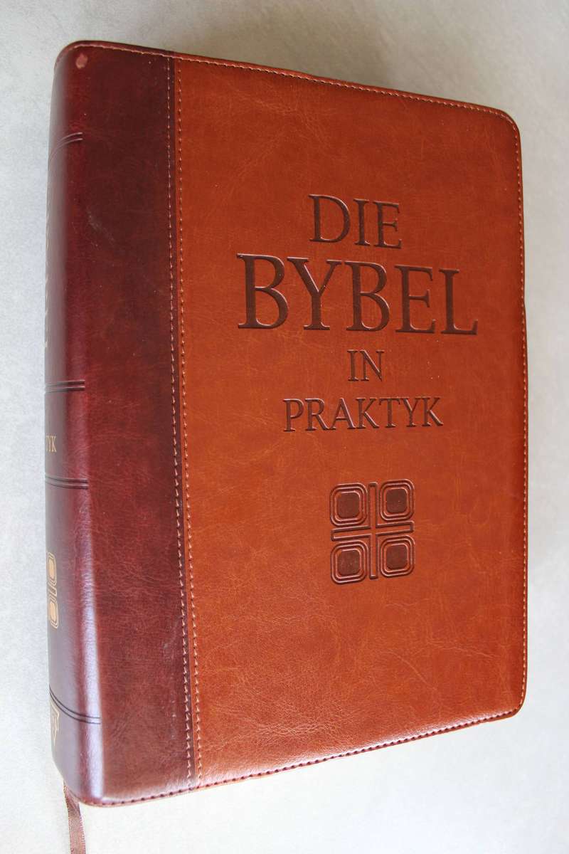 Die Bybel In Praktyk Bruin Kunsleer Bybel met Duimgrepe