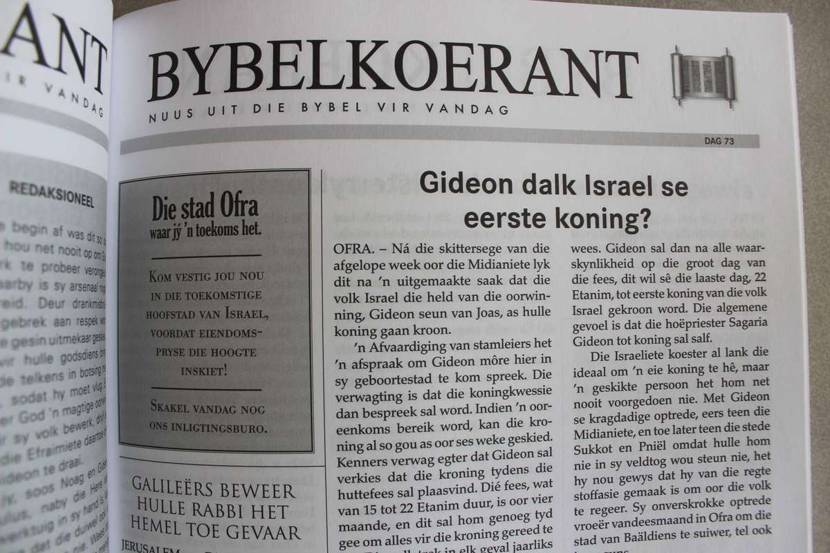 Die Groot Bybelkoerant: Nuus Uit Die Bybel vir Vandag